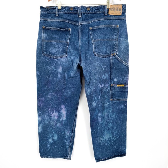 Prison Blues Double Front Custom Painted Jean - Picture 6 of 11